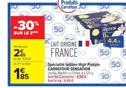 Carrefour CARREFOUR SENSATION Spécialité laitière High Protein offre