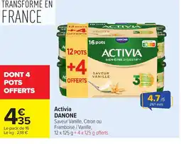 Carrefour DANONE Activia offre