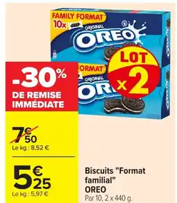Carrefour OREO Biscuits Format familial offre