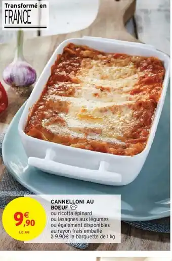 Intermarché Hyper Cannelloni au Boeuf offre