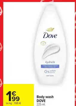 Carrefour DOVE Body wash offre
