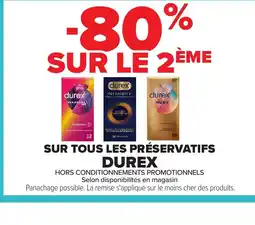 Carrefour DUREX Sur tous les préservatifs offre