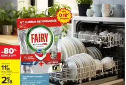 Carrefour FAIRY Capsules lave-vaisselle offre