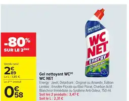 Carrefour WC NET Gel nettoyant WC offre