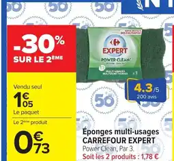 Carrefour CARREFOUR EXPERT Éponges multi-usages offre