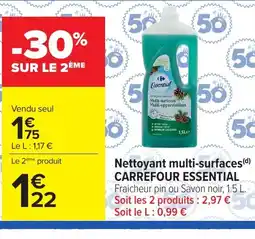 Carrefour CARREFOUR ESSENTIAL Nettoyant multi-surfaces offre