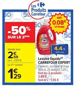 Carrefour CARREFOUR EXPERT Lessive liquide offre