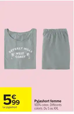 Carrefour Pyjashort femme offre