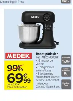 Carrefour MEDEK Robot pâtissier offre