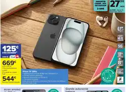 Carrefour iPhone 15 128Go offre