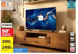 Carrefour CHIQ Téléviseur QLED offre