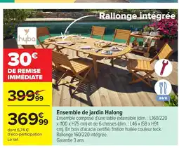 Carrefour Ensemble de jardin Halong offre
