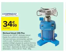 Carrefour CAMPINGAZ Réchaud bleuet 206 Plus offre