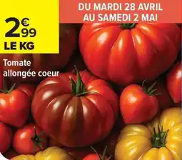 Carrefour Drive Tomate allongée coeur offre
