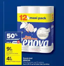 Carrefour Drive RENOVA Essuie-tout offre