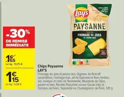 Carrefour Drive LAY'S Chips Paysanne offre