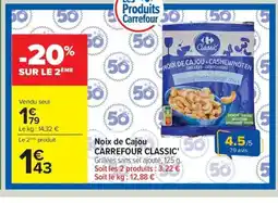 Carrefour Drive CARREFOUR CLASSIC Noix de Cajou offre