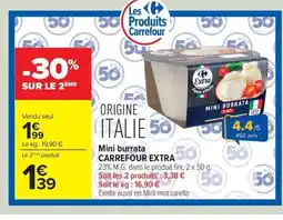 Carrefour Drive CARREFOUR EXTRA Mini burrata offre