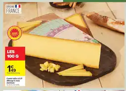 Carrefour Drive Comté trèfle A.O.P. Affinage 6 mois minimum offre