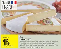 Carrefour Drive LE ROITELET Brie offre