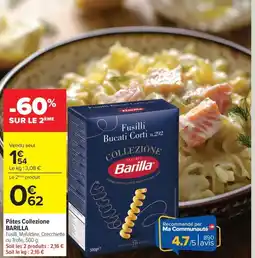 Carrefour Drive BARILLA Pâtes Collezione offre