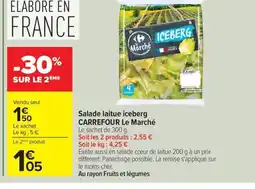 Carrefour Drive CARREFOUR Salade laitue iceberg offre