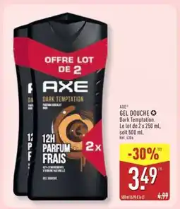 ALDI AXE GEL DOUCHE Dark Temptation offre