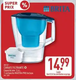 ALDI BRITA CARAFE FILTRANTE offre