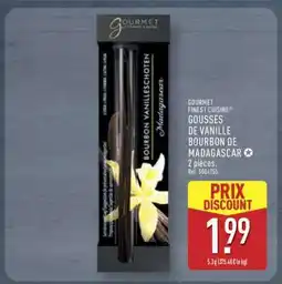 ALDI GOURMET FINEST CUISINE GOUSSES DE VANILLE BOURBON DE MADAGASCAR offre