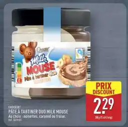 ALDI CHOCEUR PÂTE À TARTINER DUO MILK MOUSE offre