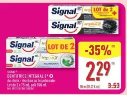 ALDI Signal Dentifrice Integral 8 offre