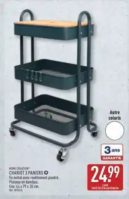 ALDI CHARIOT 3 PANIERS offre