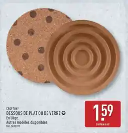 ALDI CROFTON DESSOUS DE PLAT OU DE VERRE offre