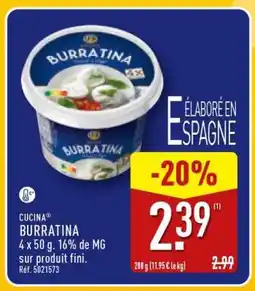 ALDI CUCINA BURRATINA offre