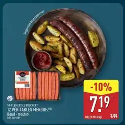 ALDI 12 VÉRITABLES MERGUEZ offre