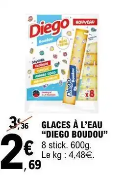 E.Leclerc GLACES À L’EAU “DIEGO BOUDOU” offre