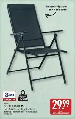 ALDI CHAISE PLIANTE offre