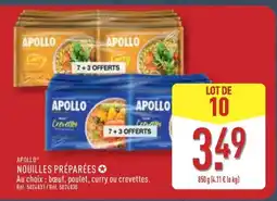 ALDI APOLLO NOUILLES PRÉPARÉES offre