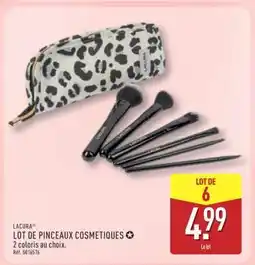 ALDI LACURA LOT DE PINCEAUX COSMETIQUES offre