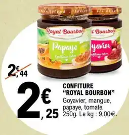 E.Leclerc CONFITURE “ROYAL BOURBON” offre