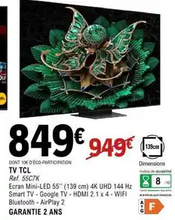 E.Leclerc TV TCL offre