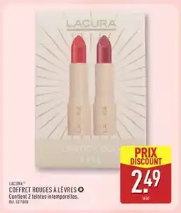 ALDI LACURA COFFRET ROUGES À LÈVRES offre