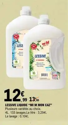 E.Leclerc LESSIVE LIQUIDE 'MI M MON CAZ' offre