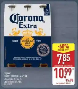 ALDI CORONA BIÈRE BLONDE 4.5° offre