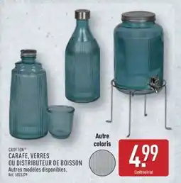 ALDI CARAFE, VERRES OU DISTRIBUTEUR DE BOISSON offre