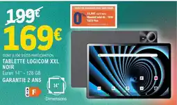 E.Leclerc TABLETTE LOGICOM XXL NOIR offre