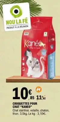 E.Leclerc CROQUETTES POUR CHAT “KANEO” offre