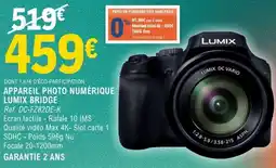E.Leclerc APPAREIL PHOTO NUMÉRIQUE LUMIX BRIDGE offre