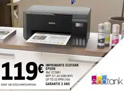 E.Leclerc IMPRIMANTE ECOTANK “EPSON” offre