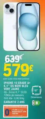 E.Leclerc IPHONE 15 GRADE A+ offre